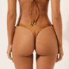 Thong Swimsuit Bottoms Shiny Satin