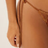 Thong Swimsuit Bottoms Shiny Satin