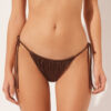 Thong Swimsuit Bottoms Shiny Satin