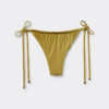 Thong Swimsuit Bottoms Shiny Satin