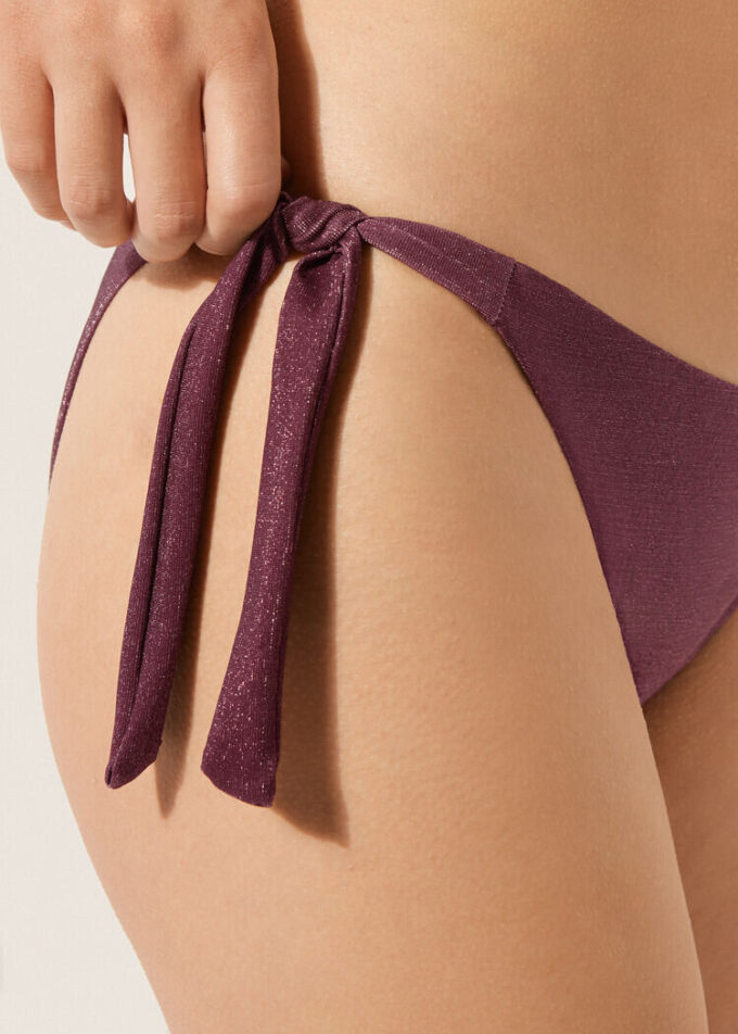 Tied Swimsuit Bottom Golden Glow