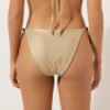 Tied Swimsuit Bottoms Gold Waves