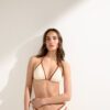 Triangle Swimsuit Top Bicolor Piping