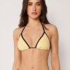 Triangle Swimsuit Top Bicolor Piping
