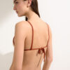 Triangle Swimsuit Top Bicolor Piping