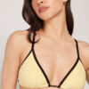 Triangle Swimsuit Top Bicolor Piping