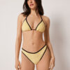 Triangle Swimsuit Top Bicolor Piping