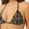 Triangle Swimsuit Top Golden Ethnic