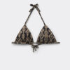 Triangle Swimsuit Top Golden Ethnic