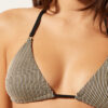 Triangle Swimsuit Top Golden Stripes Triangle Swimsuit Top Golden Stripes