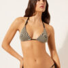 Triangle Swimsuit Top Golden Stripes Triangle Swimsuit Top Golden Stripes