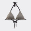 Triangle Swimsuit Top Golden Stripes Triangle Swimsuit Top Golden Stripes