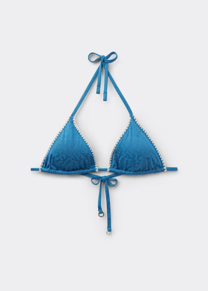 Triangle Swimsuit Top Sea Corals