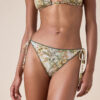 Tropical Foliage String Swimsuit Bottoms