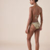 Tropical Foliage String Swimsuit Bottoms