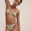 Tropical Foliage String Swimsuit Bottoms