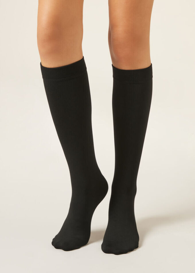 Ultra Opaque Thermal Knee-High Socks Ultra Opaque Thermal Knee-High Socks