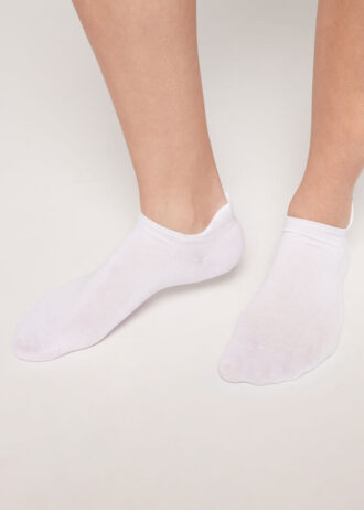 Unisex Cotton No-Show Socks with Back Tongue