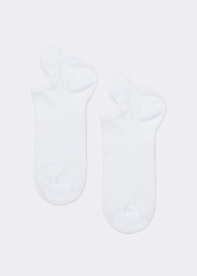 Unisex Cotton No-Show Socks with Back Tongue