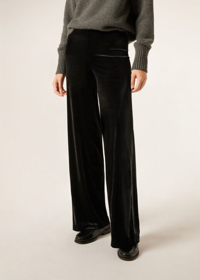 Velvet Palazzo Pants