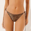 Wild Animalier String Swimsuit Bottoms