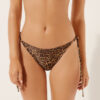 Wild Animalier String Swimsuit Bottoms