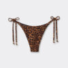 Wild Animalier Thong Swimsuit Bottoms