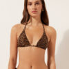 Wild Animalier Triangle Swimsuit Top Wild Animalier Triangle Swimsuit Top